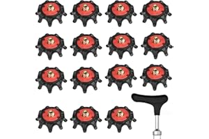 16 PCS Golf Shoe Spikes, Replacement for Golf Shoe Pikes, Rubber Spike Studs Replacement Pollen for Cleats, Golf Spikes Remov