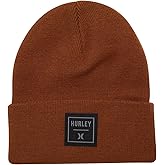 Hurley Men's Shifty Beanie - Lightweight Classic Double Layered Flat Knitted Bonnet Winter Hat for Men