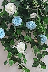Floroom Artificial Flowers 25pcs Real Looking Ivory