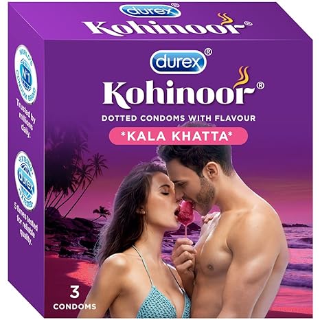 Kohinoor Condoms, Kala Khatta- 3s