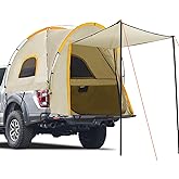 Pickup Truck Tent with Awning Shade,Waterproof PU5000mm Oxford for 5.5-6.3 FT Truck Bed for Camping Travel Outdoor Activities for Chevy Silverado 1500,Ram 1500/Dakota,F150,GMC 1500,Titan,Tundra