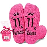 HAPPYPOP Kids Birthday Cupcake Socks - Birthday Socks for 5-12 Year Old Girl Gifts