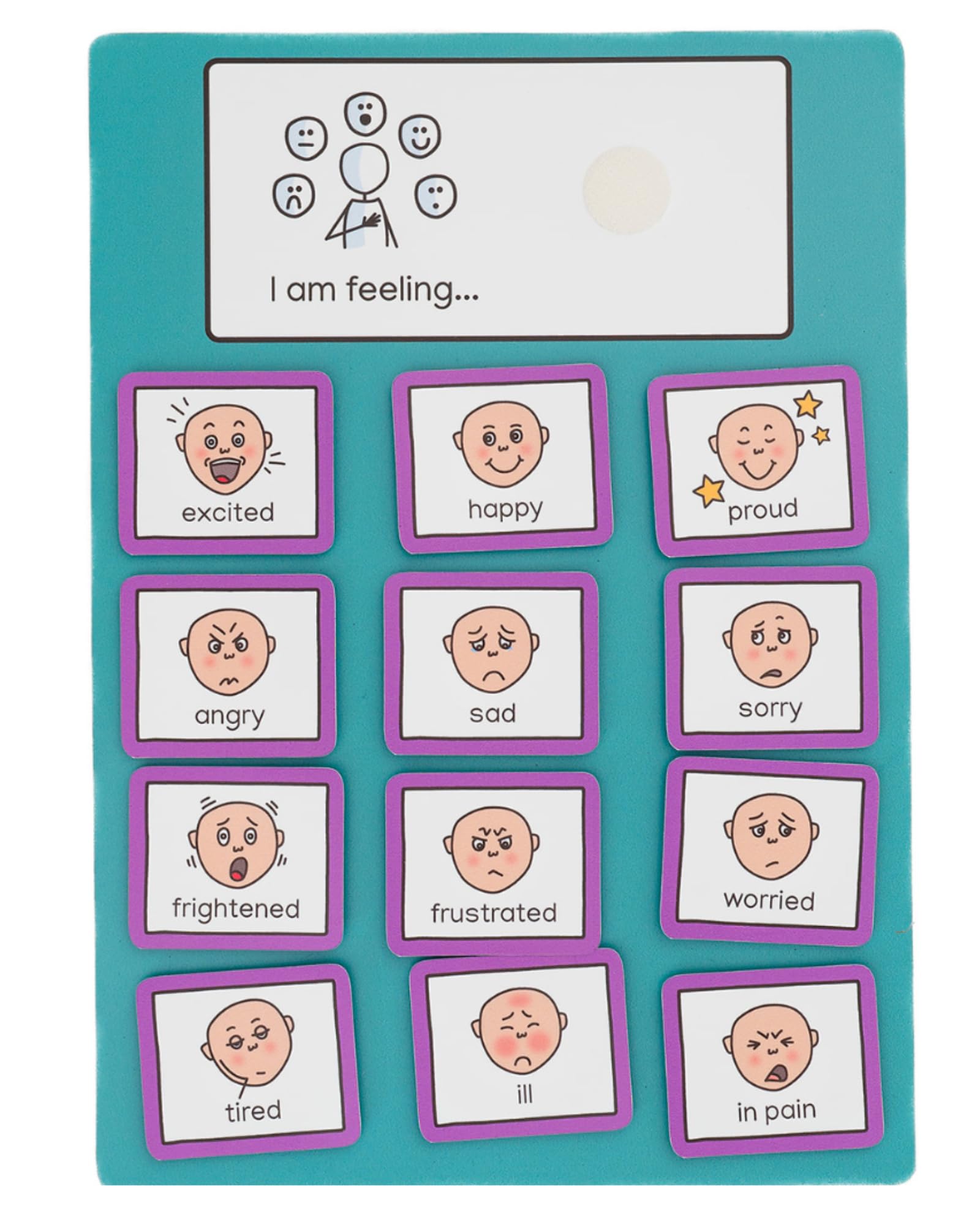 Create Visual Aids I Am Feeling Chart, (B) Emotions Visual Symbols To Support Emotional Development, SEND, ASD — image 1