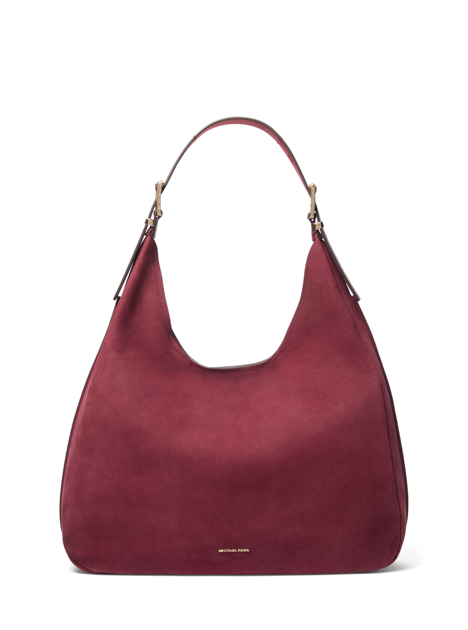 Michael Kors Nolita Large Hobo Shoulder Bag, Gold-Tone Hardware/Mulberry