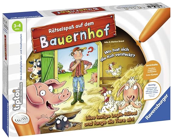 Ravensburger tiptoi 00830 - Spiel: Rätselspaß? auf dem Bauernhof