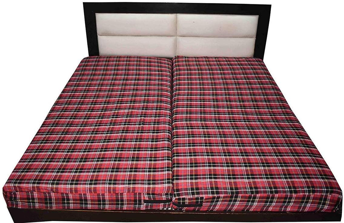 Buy Home Designs Decor Cotton Mattress Cover for Double Bed with Zip