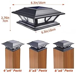 SIEDiNLAR Solar Post Lights Outdoor 2 Modes LED