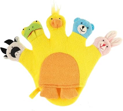 Bieco Gant De Toilette Avec Marionnettes Pour Les Doigts Jaune Env 22 X 29 X 2 Cm Amazon Fr Bebes Puericulture