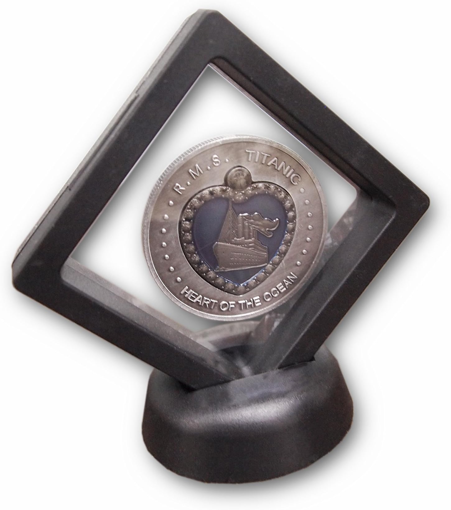 AtlantisForYou Titanic Commemorative Coins Antique Silver 45mm Souvenir Coin Heart of Ocean
