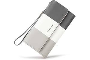 Pomelo Best Wristlet Wallet for Women - RFID Blocking, Large Capacity with Multiple Credit Card Holders and Cellphone Compartment