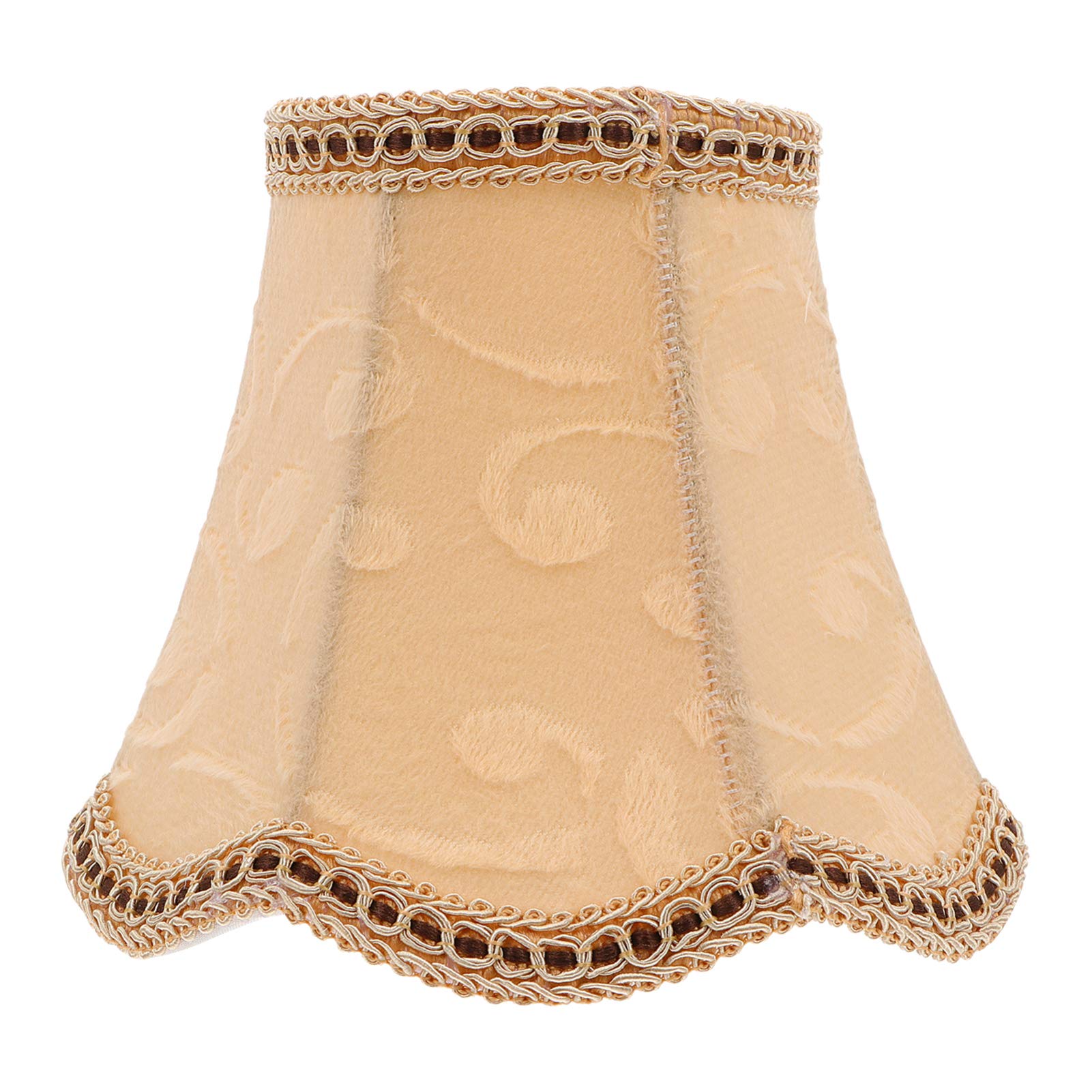 Uonlytech Retro Fabric Lamp Shade Burlap Clip On Chandelier Lamp Shades Linen Shade for Table Chandelier Wall Living Room Bedroom Style 2