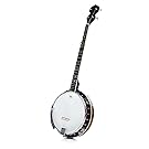 5 String Resonator Banjo with 24 Brackets | Closed Back and Geared 5th Tuner | Resoluute