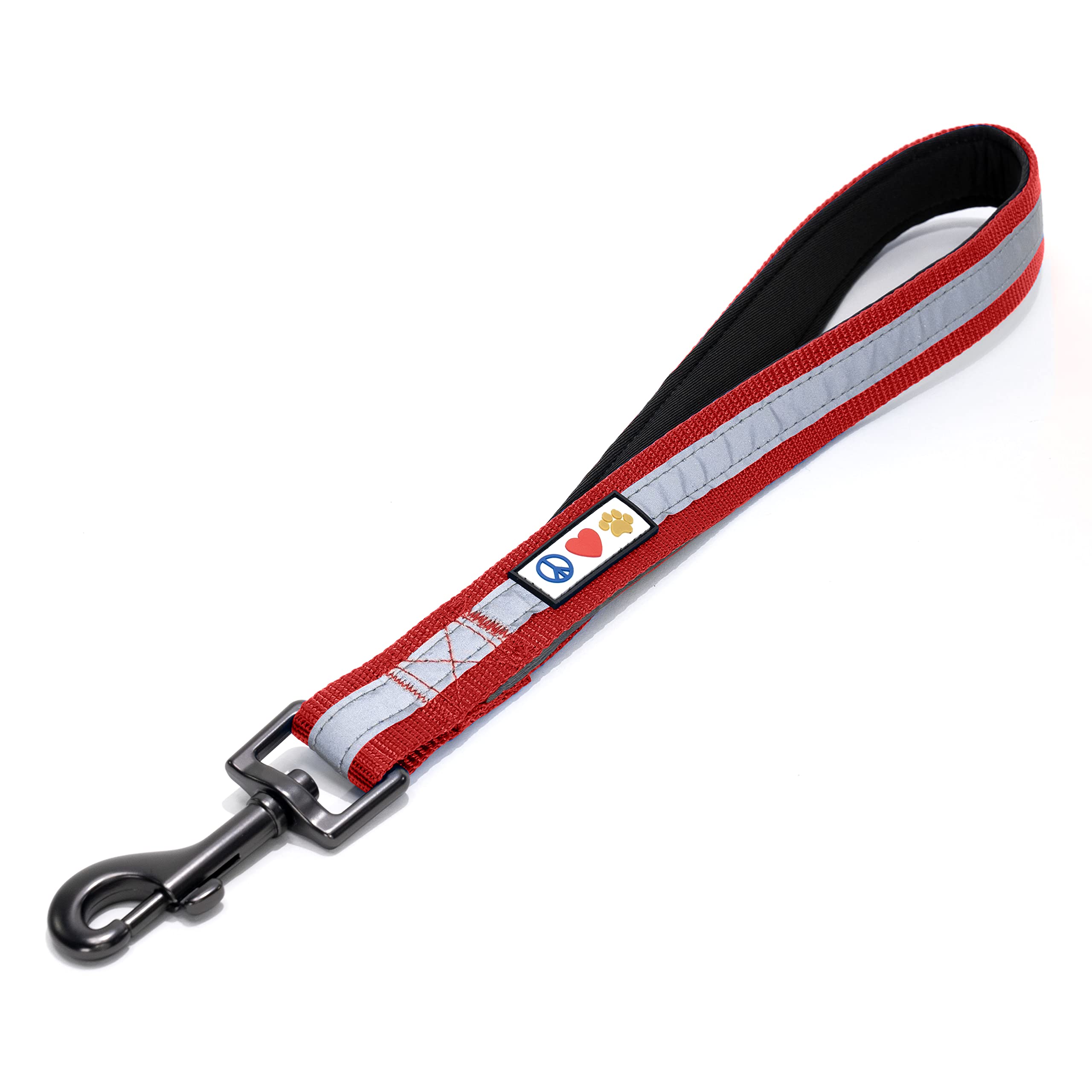 PAWTITAS 1.8 M Reflective Dog Lead | Comfortable Padded Handle | Red Lead