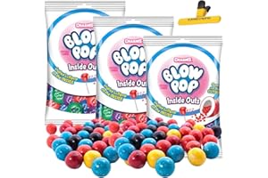 KANDYRIFIK BLOW POPS | Charms Blow Pop Gumballs Candy, INSIDE OUTS, 7oz - (3 PACK)