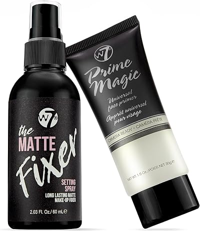 W7 Prime Magic & The Fixer Matte Set Primer & Setting Spray Duo