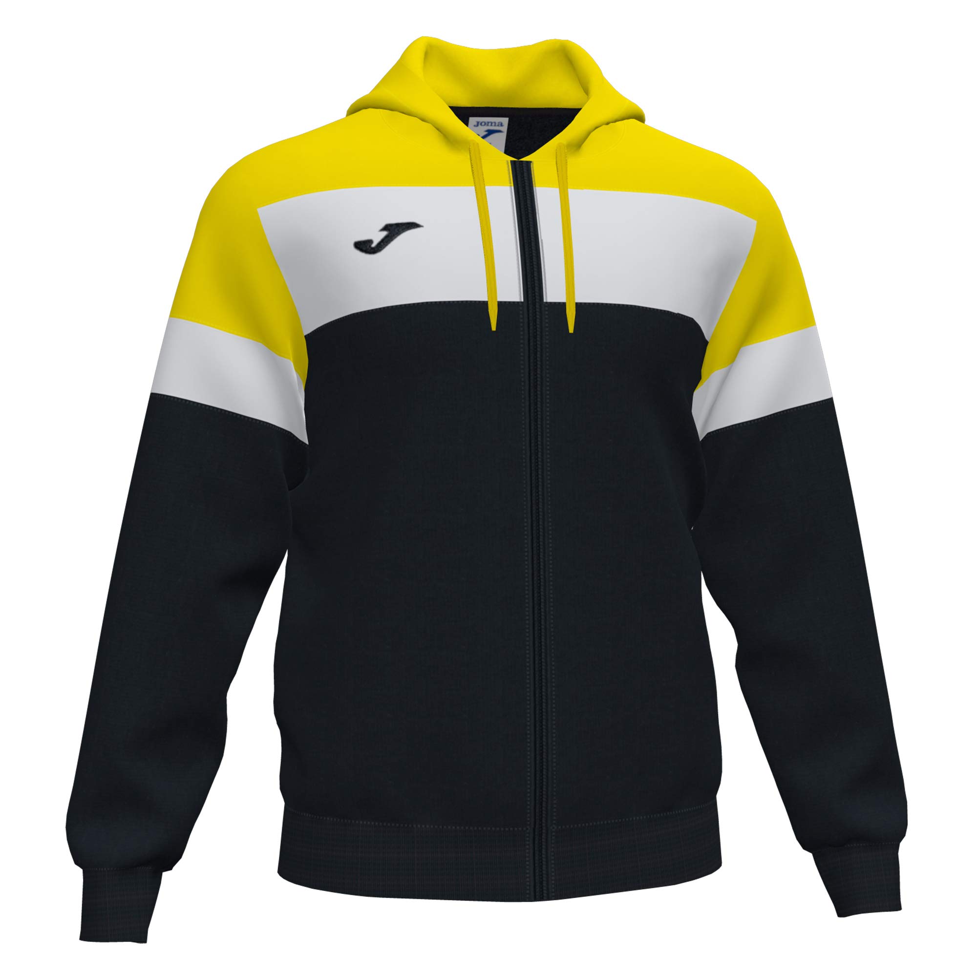Joma Crew IV Cabal Jacket and Vest, Men, mens, 101537.109, Black-Yellow, XXXS