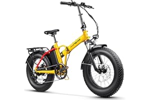 Hipeak Elias Ebike Folding Electric Bike for Adults|Powerful 750W Motor|Speeds Up to 25MPH|Large 48V 15Ah Removable Battery 20"x4.0"Fat Tire Bicycle with Front Dual Suspension UL 2849 Certified