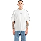 Armani Exchange Mens Central Text on Front and Back Oversized Fit Tee