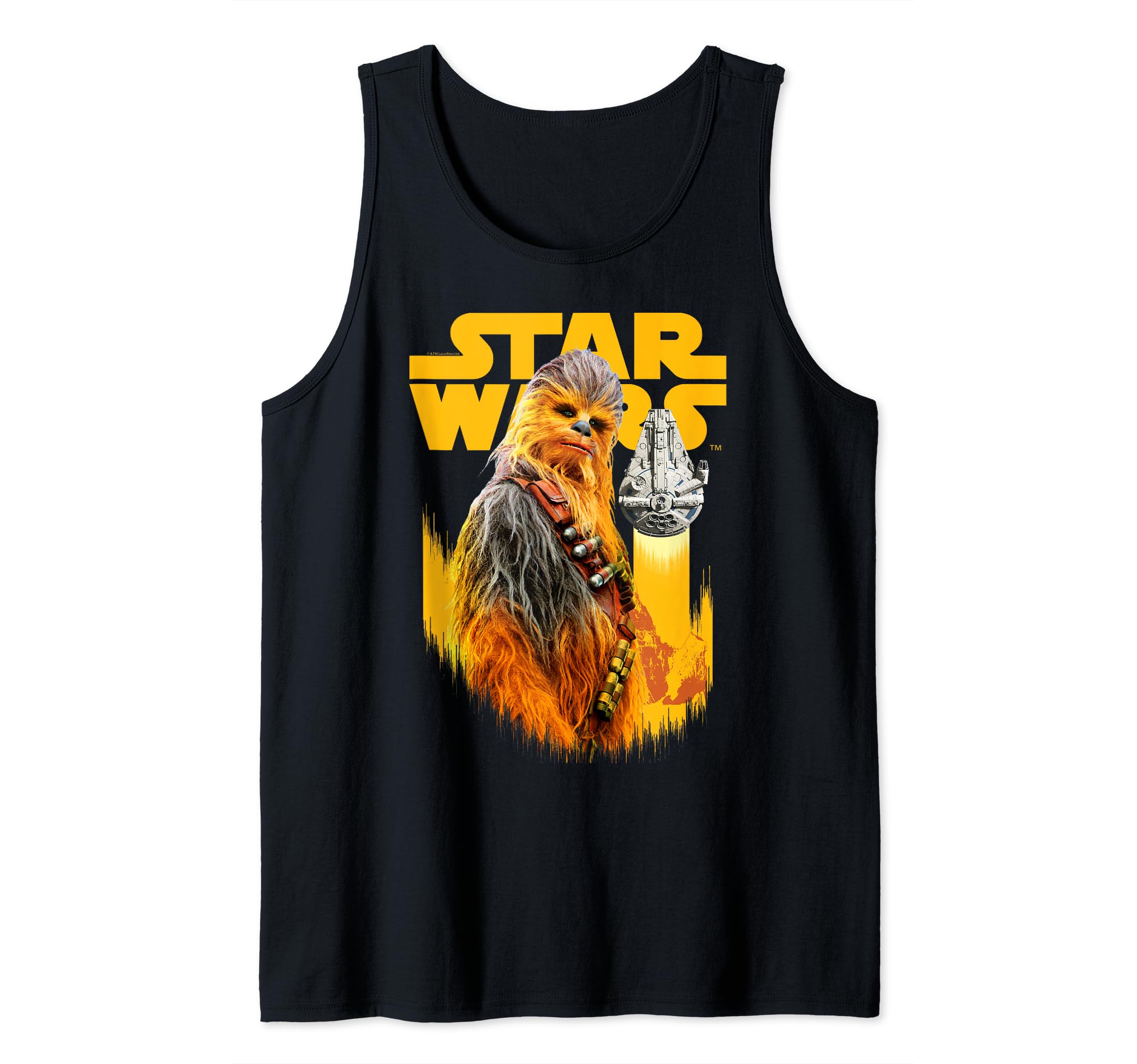 Star Wars Han Solo Movie Chewie Grungy Intro Tank Top