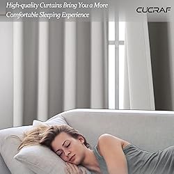 CUCRAF Custom Blackout Curtains for Bedroom Living