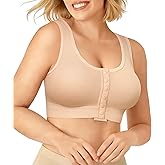 BRABIC Surgical Bra Front Closure - Comfort Compression Mastectomy Bras for Women Post Surgery with Full Coverage
