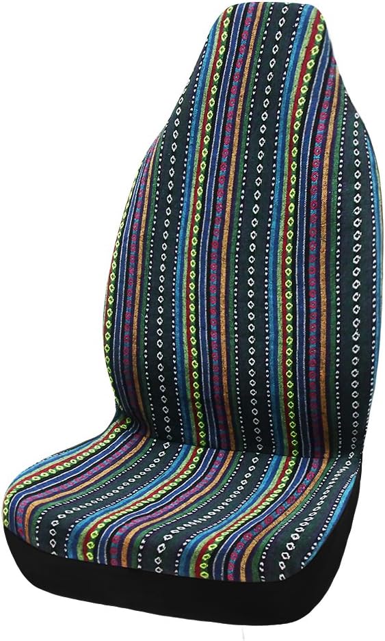 sourcing map Automotive Universal Baja Blanket Bucket Seat Cover for Car SUV, Green, 35cm