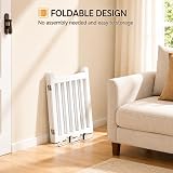 Yaheetech Wooden Dog Gate Indoor 3 Panels 61 cm H 152 cm L White view 8