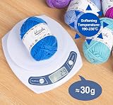 ilauke Acrylic Crochet Yarn Kit 20 Colours 30g with Hooks & Bag view 9