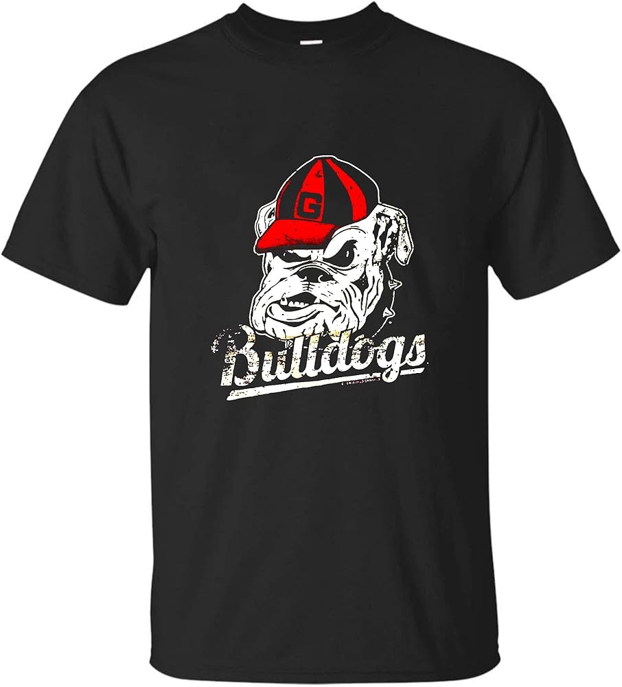 Bulldogs Vintage Distressed New World Graphics T Shirt T Shirt