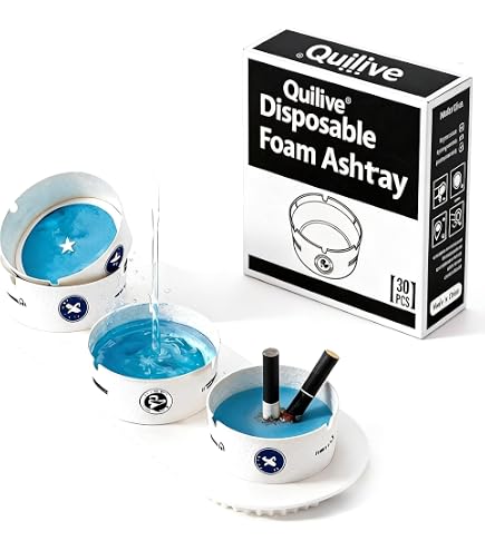 Amazon.com: Disposable Ashtrays with Ash Absorbing Balm, 30Pcs