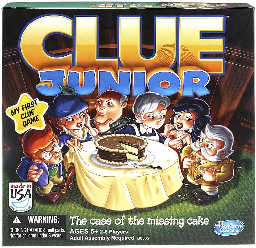 Hasbro Clue Junior Board Game The Case Of The Missing Cake Amazon co hasbro-clue-junior-board-game-the-case-of-the-missing-cake-amazon-co