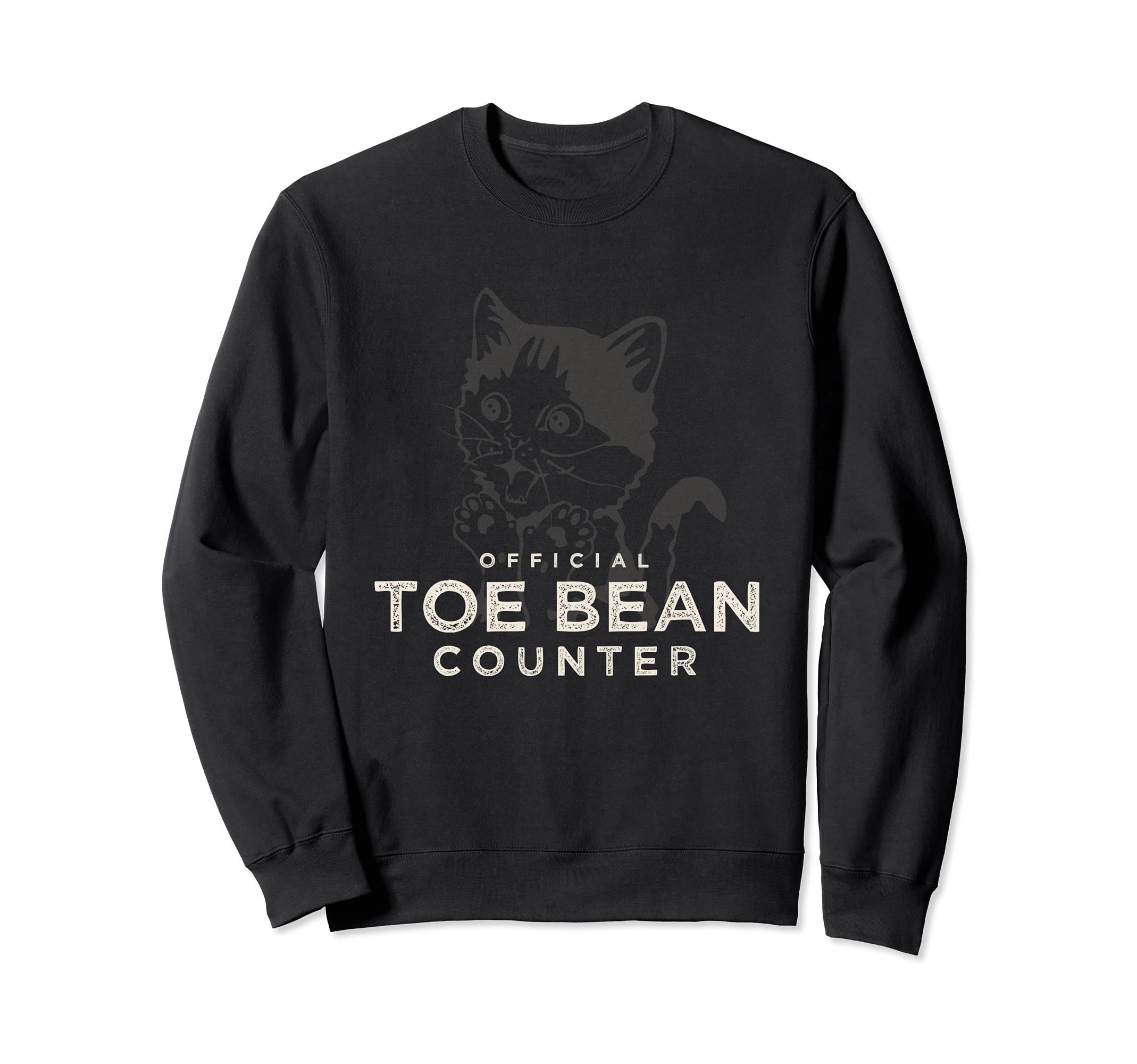 Toe Bean Counter Cat Paws Sweatshirt