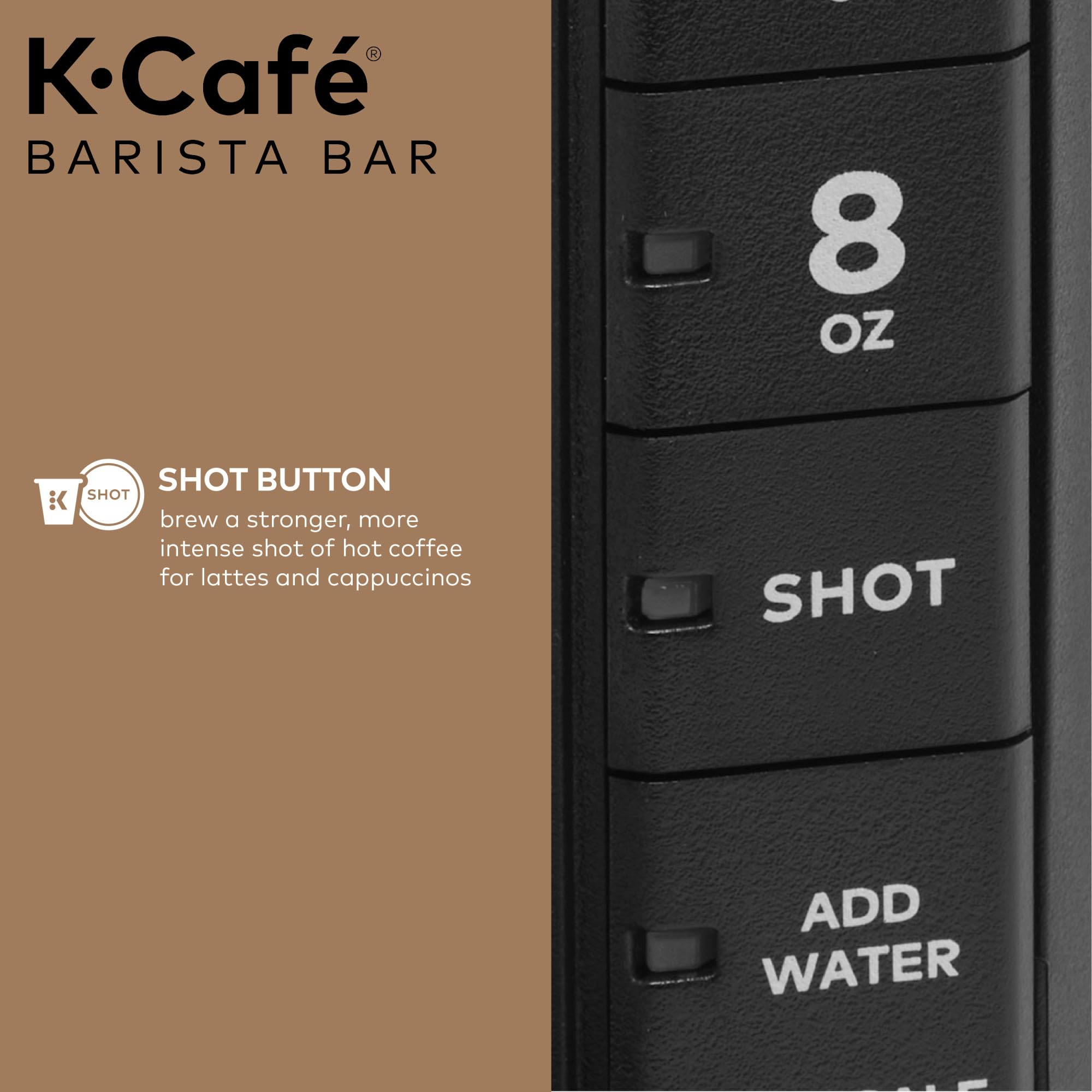 Keurig KCafé Barista Bar Single Serve Coffee Maker and Frother, Black