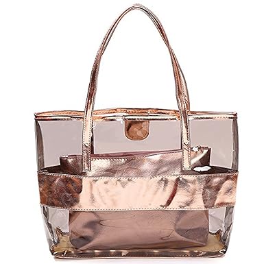 Prefer To life Women Purses and Handbag,2pcs Top Handle Tote Hobo Satchels(Middle,Champagne)