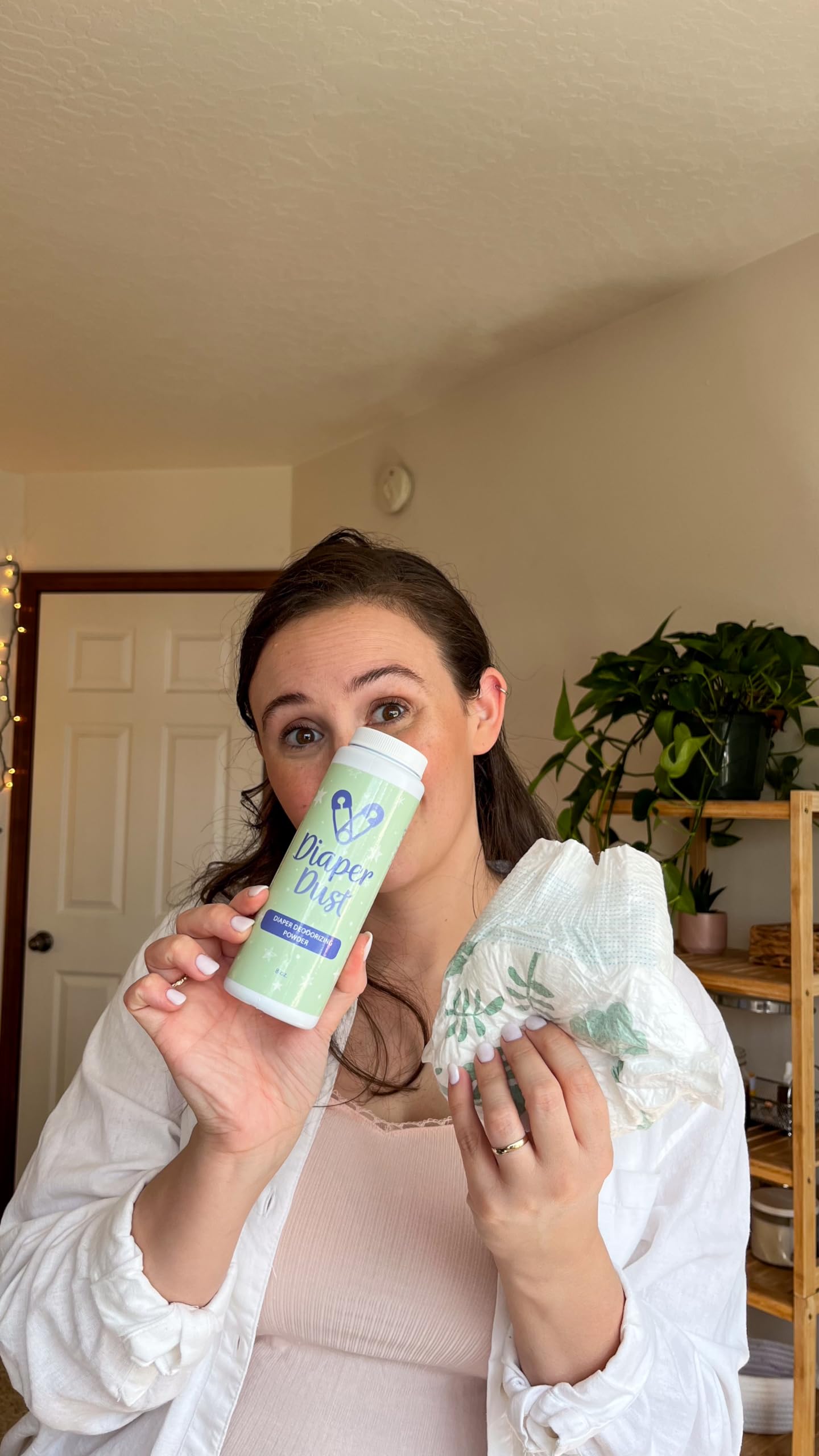 Diaper Dust - Diaper Deodorizing Powder with Activated Charcoal - Diaper Odor Eliminator, No Diaper Pail Needed, Portable and Unscented - Dusting Powder Diaper Smell Eliminator, 2 Pack