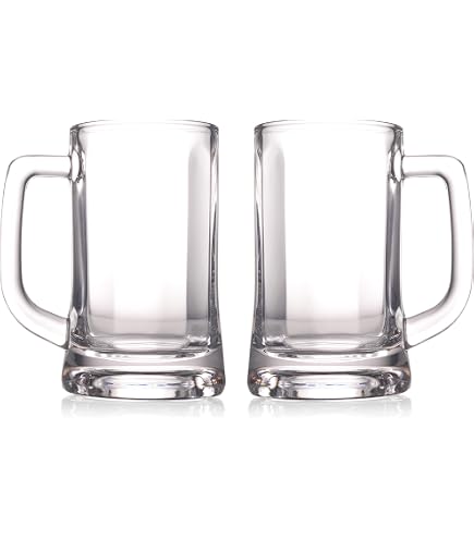 Amazon.com | Libbey 12-oz Glass Beer Steins (Pack of 12): Beer Mugs & Steins