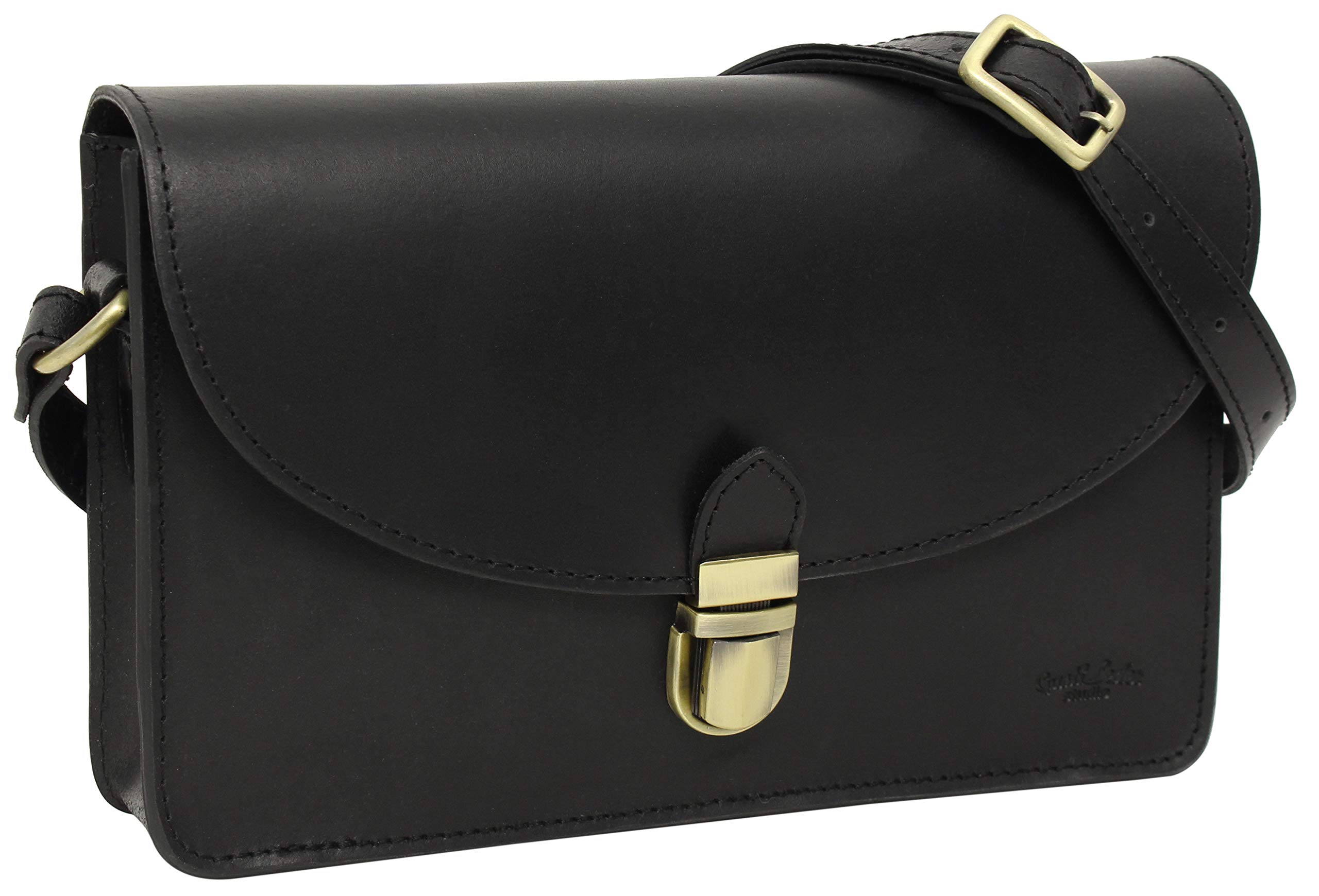 Gusti Handbag Leather - Zoey Shoulder Bag Leather Bag Black