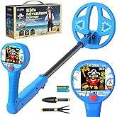 DR.ÖTEK Metal Detector for Kids – Innovative Color LCD Display, 6.7" LED-Lit Coil, Adjustable & Ultra-Lightweight Kids Metal 