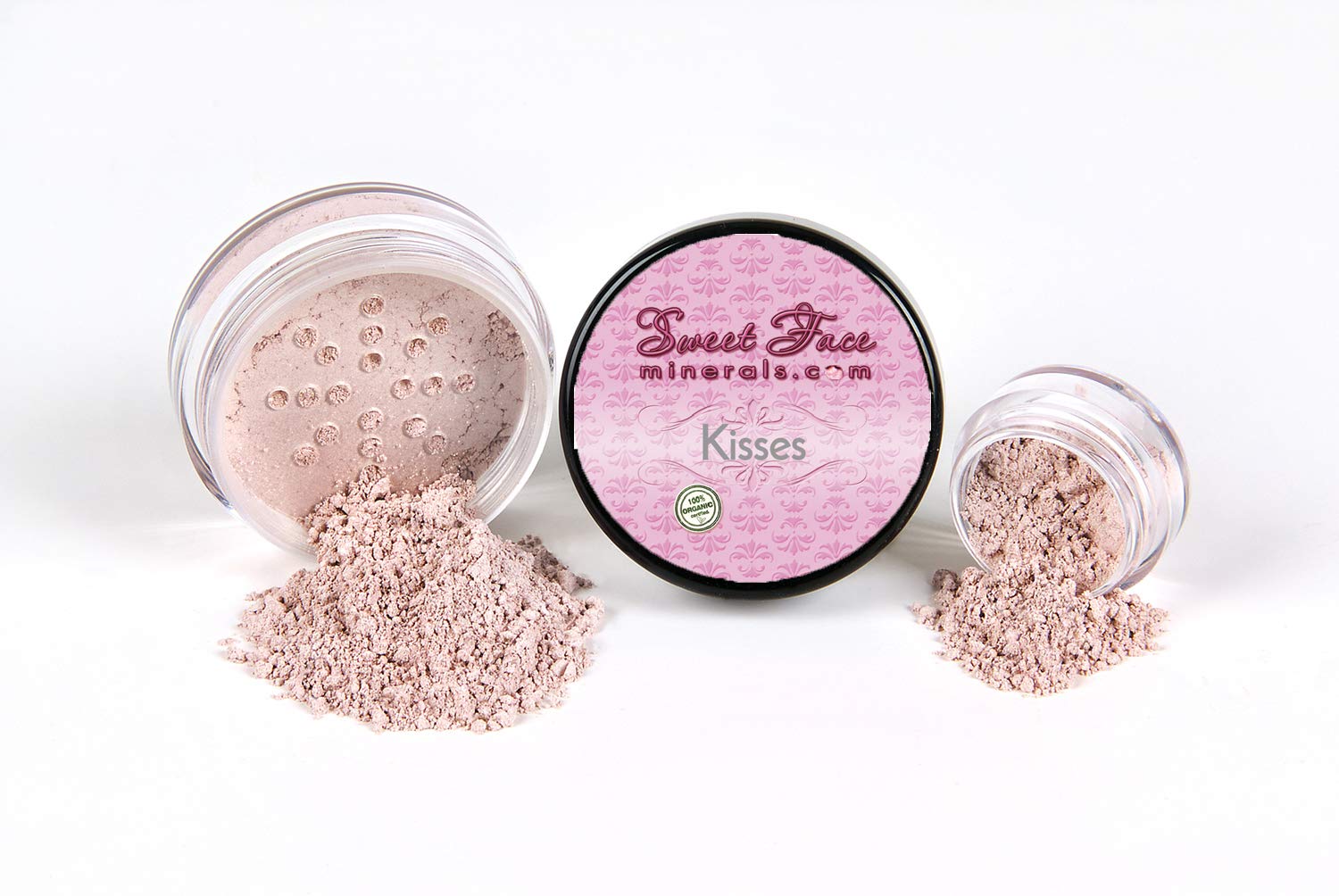 BLUSH (KISSES) Mineral Makeup Powder Bare Face Shadow Contour Rouge Highlight (20 gram Sifter Jar)