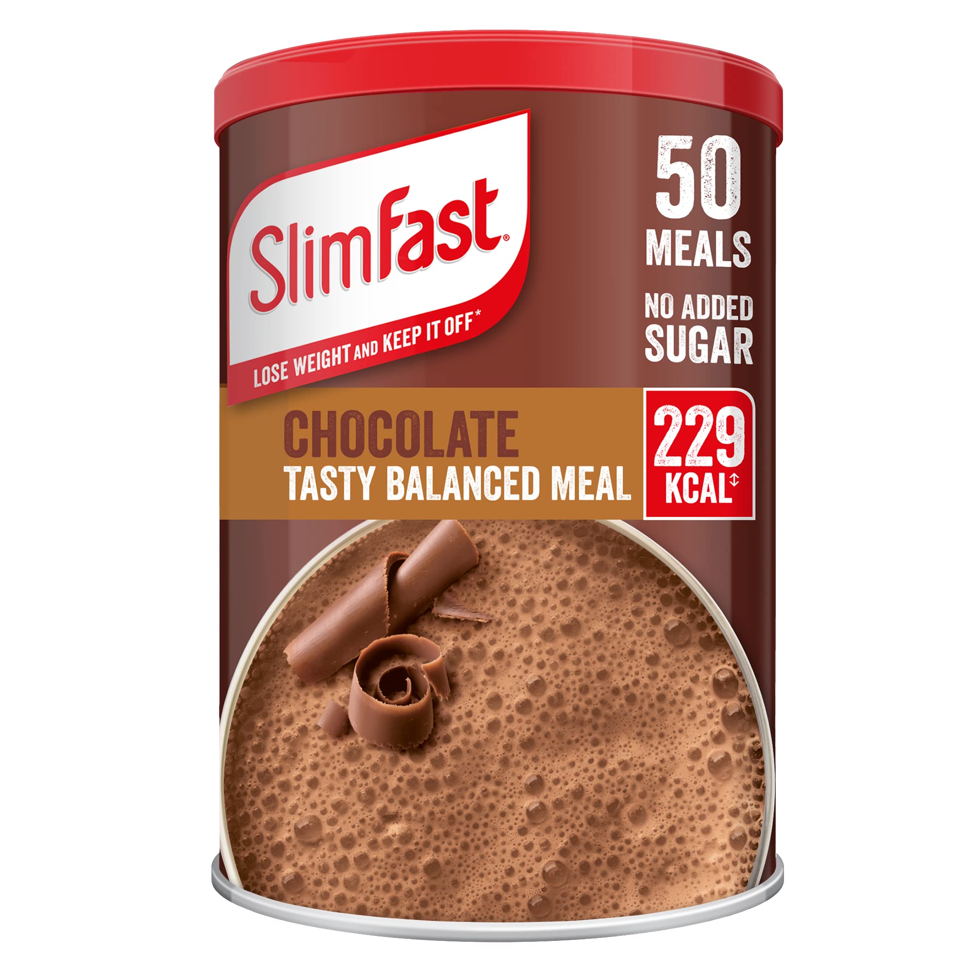 SlimFast Meal Shake ÿ? Chocolate Flavour, new recipe, 50 servings, Lose weight and keep it off, Packaging may vary