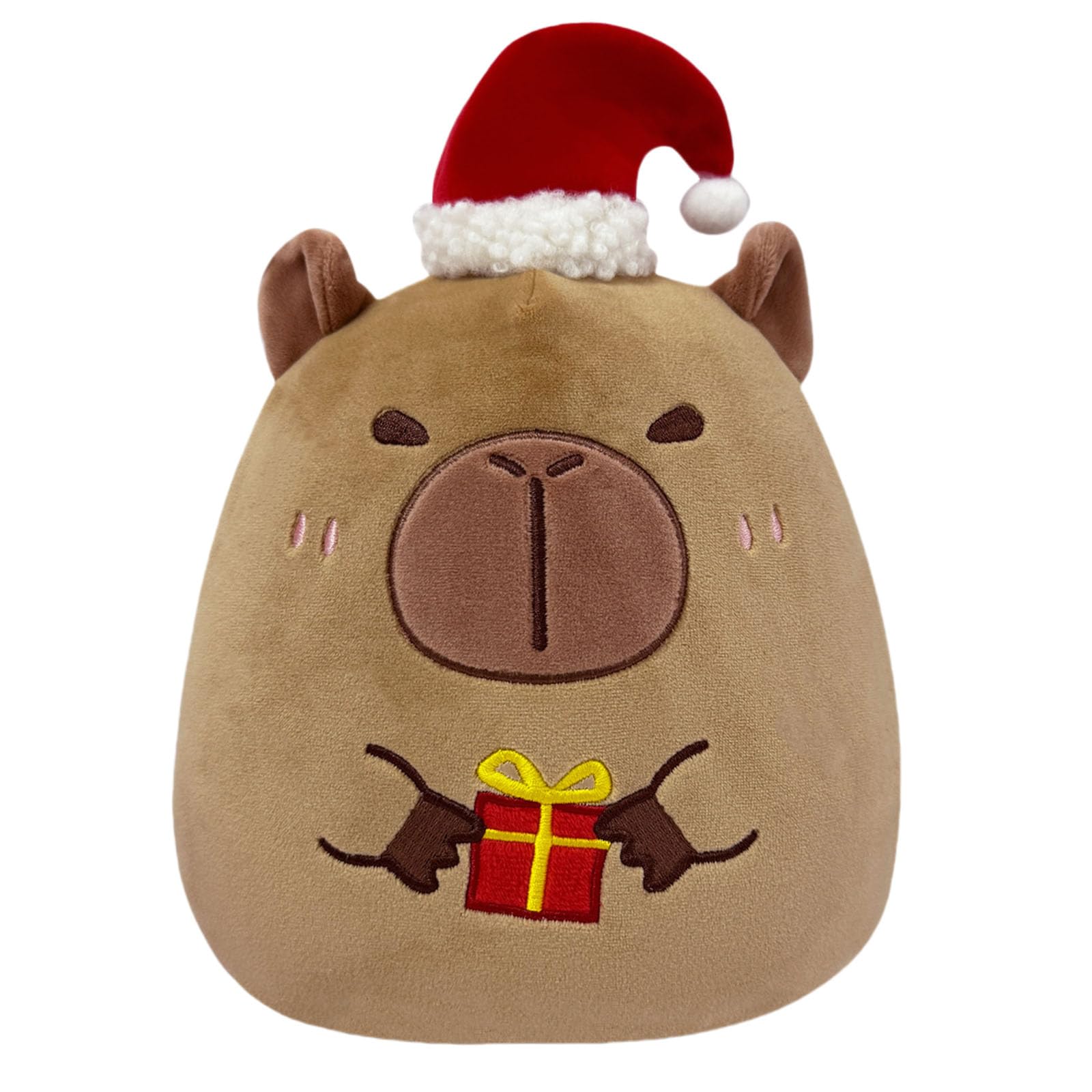 COSORO 9.8 Inch Christmas Plush Toy Capybara, Soft Plush Toy, Cute Cuddly Toy, Rag Doll, Plush Cushion Toy for Christmas Decoration, Christmas Capybara Dolls Plush Toy