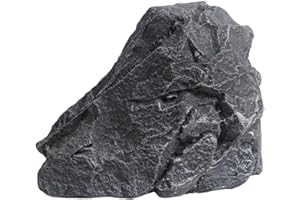 MYCENSE Artificial Stone Decor, Rock Landscaping Decor, Lightweight and Realistic Faux Stone for Aquarium Parks Lawn Garden Patio Porch Decoration, Style D 35x22x28cm