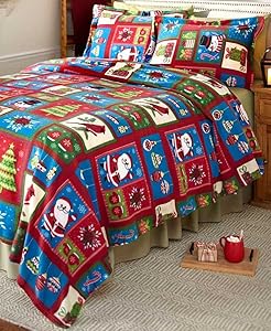 The Lakeside Collection 3-Pc Cozy Holiday Fleece Blanket Set - King