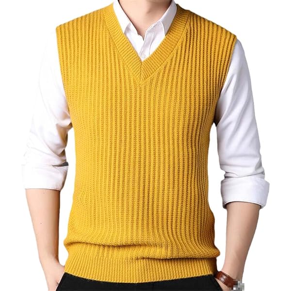 Sweater Vest Men Plus Size Spring Autumn Oversize Mens Vests Solid