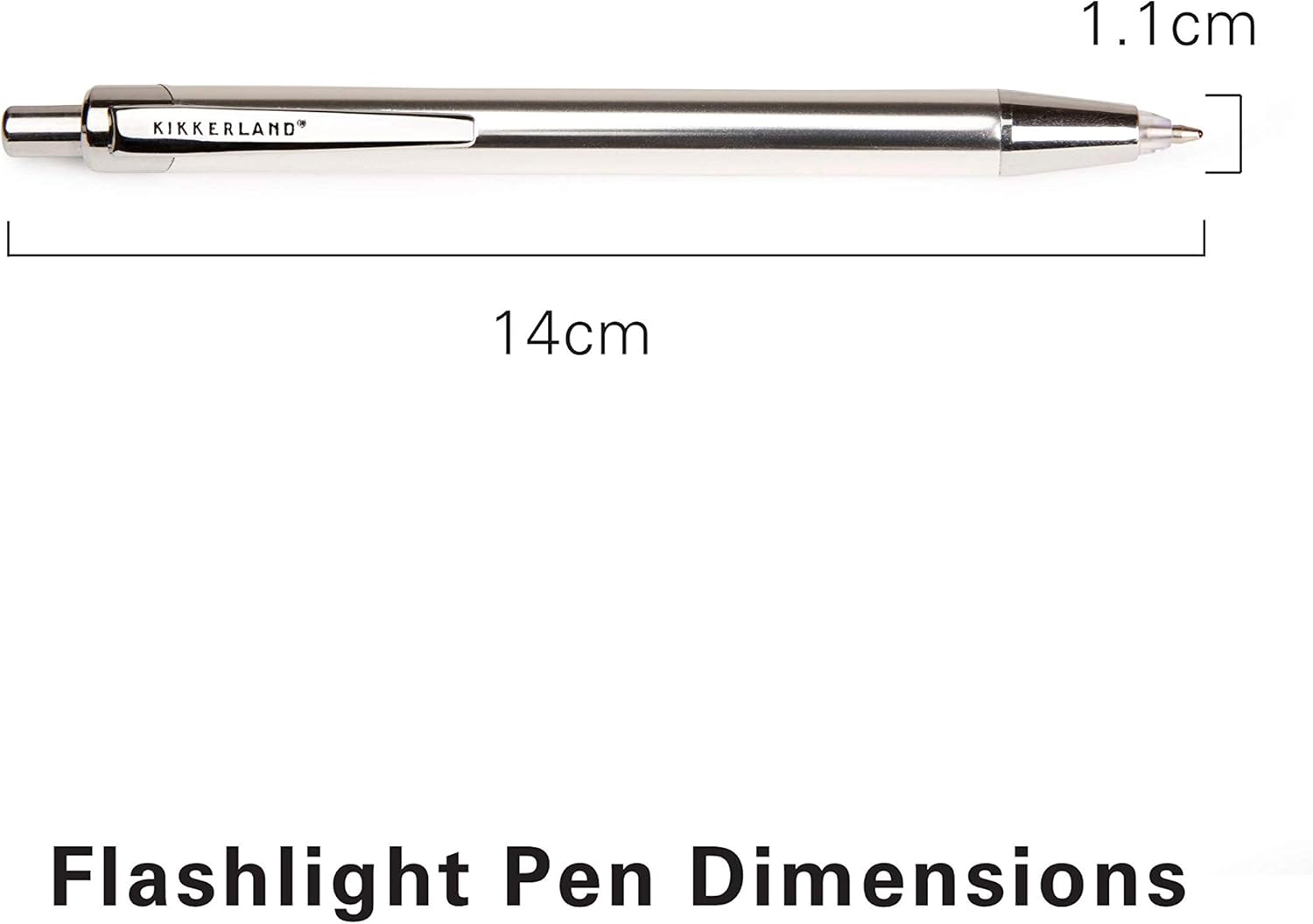 KIKKERLAND - Flashlight Pen - Light Up LED Tipped Ballpoint Pen for Writing in the Dark - Black Ink - Image 5