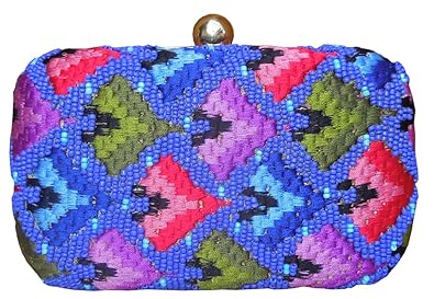 Spice Art Womens Blue Box Clutch