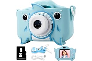 GABBA GOODS GKidz Kids Camera for Boys & Girls Toy Camera Age 3-12 Years Old Young Photographers with 64GB SD Card, Hanging Belt & Durable Silicone Case Ideal Gift for Kids | Camera for Kids | Toddler Camera