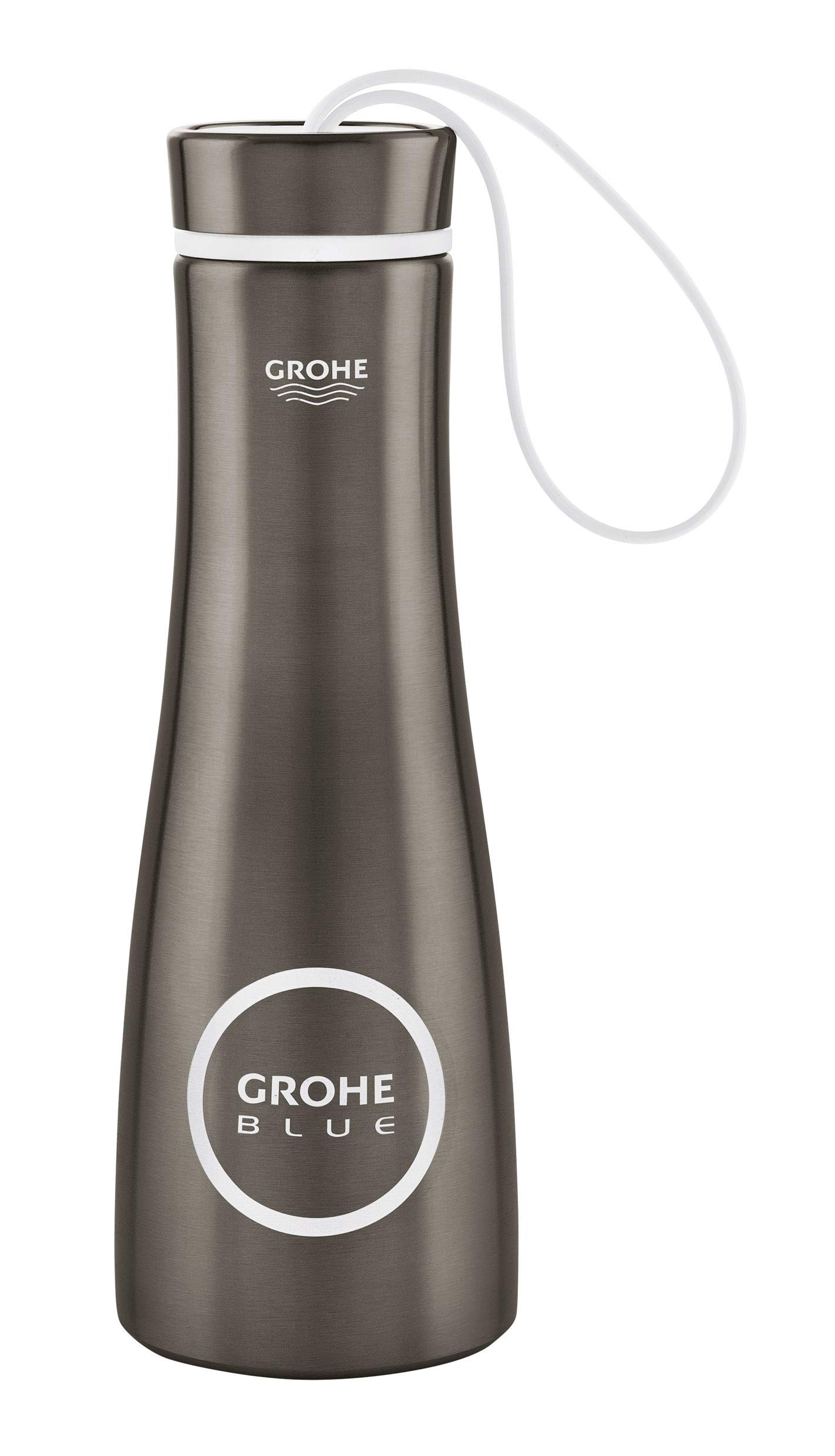 GROHE Blue Accessories Thermo Drinking Bottle Brushed Hard Graphite 40848AL0