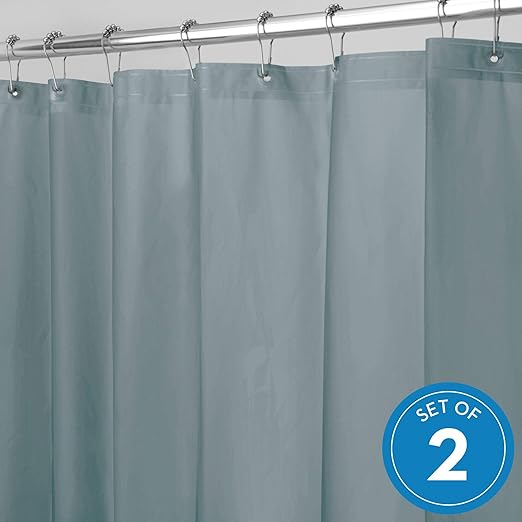 Amazon Com Idesign Peva Shower Curtain Liner Plastic Shower