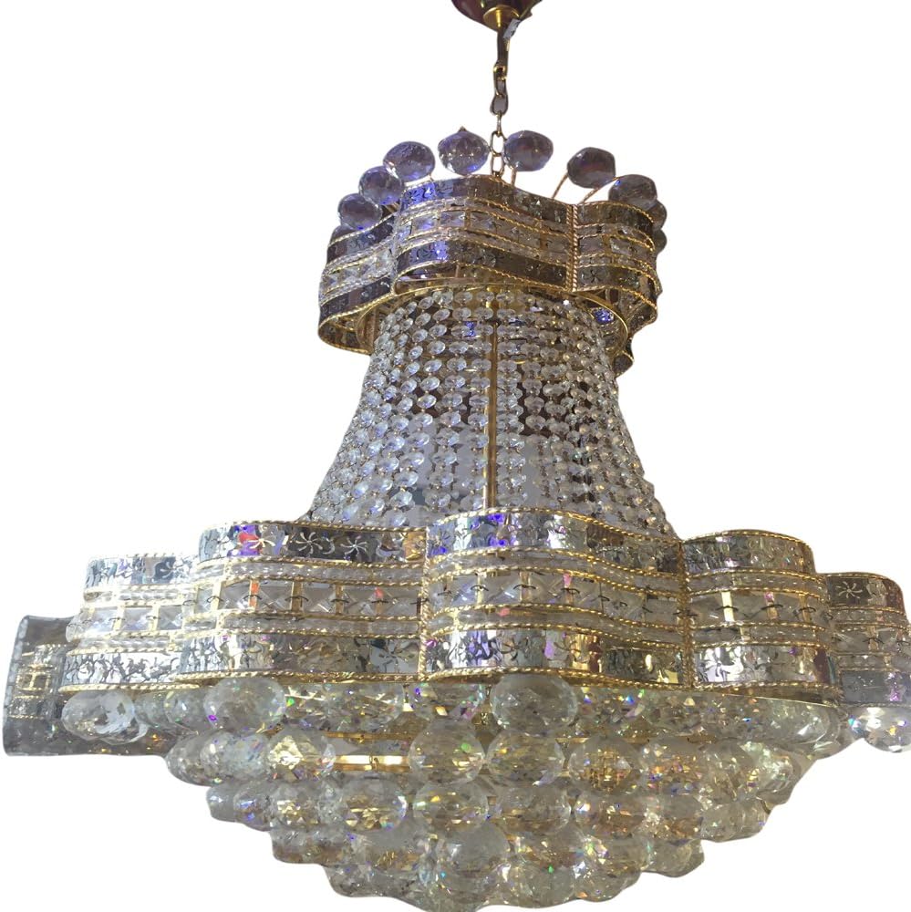 Sanleen Enterprises Modern Crystal Chandelier (Multicolour)